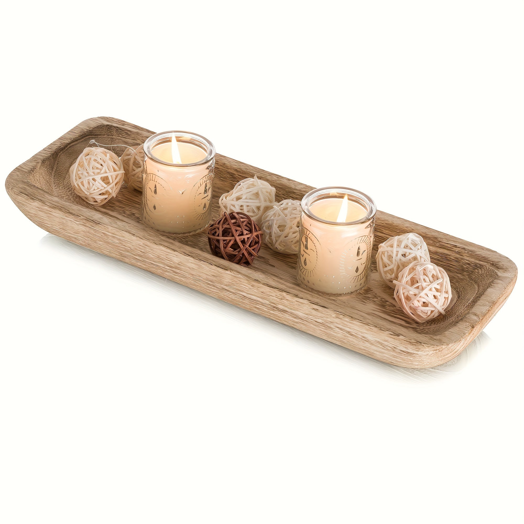WoodServe - Rustic Wooden Bowl for Kitchen & Home Decor