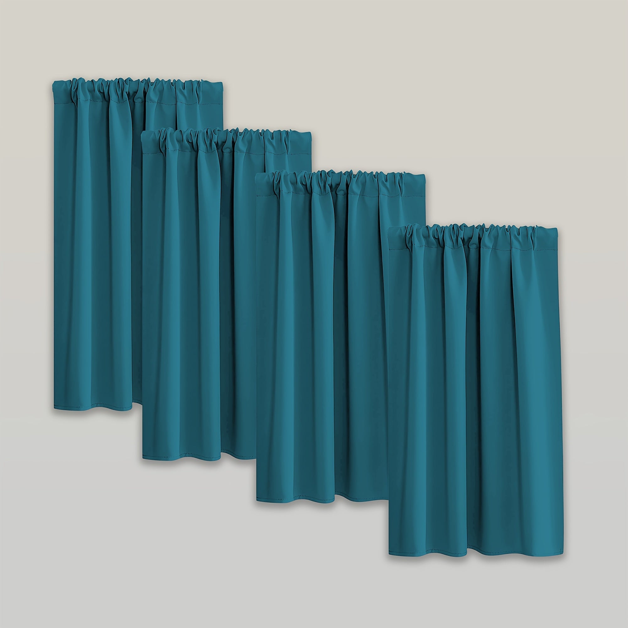 Blackout Curtains - Modern Blackout Curtain Set of 4 Pieces