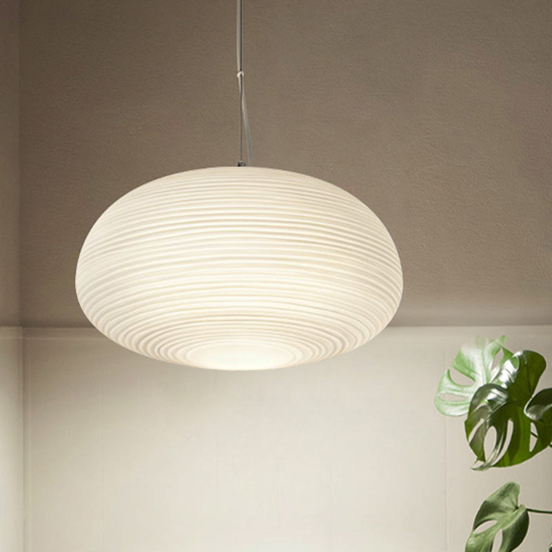 Lampada a sospensione per soffitto - Lampada moderna in vetro rigato