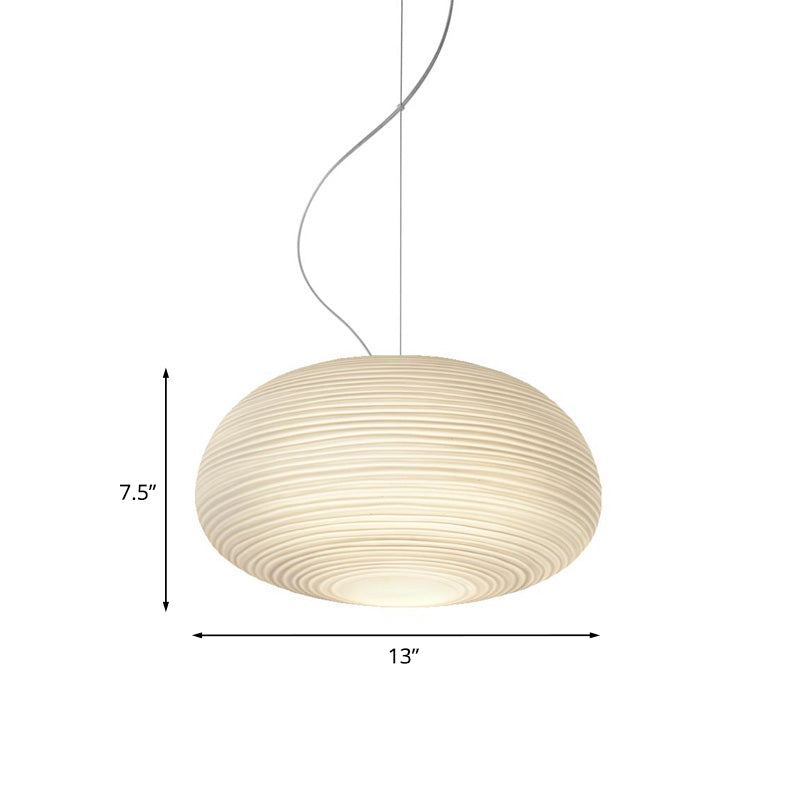 Lampada a sospensione per soffitto - Lampada moderna in vetro rigato
