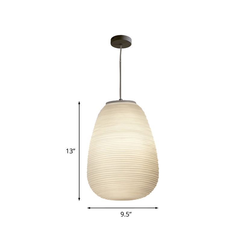 Lampada a sospensione per soffitto - Lampada moderna in vetro rigato