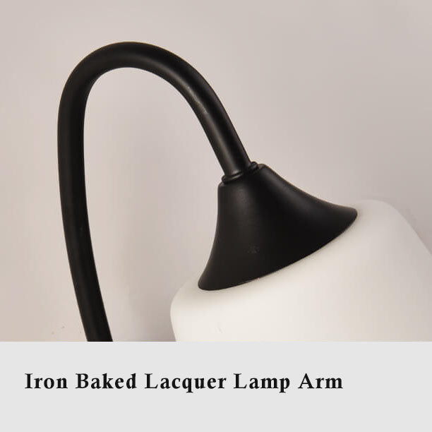 GloeiGlow - Lampada da parete moderna inclinata a forma di campana con braccio