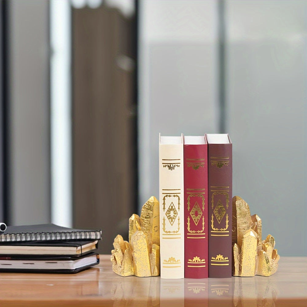CrystalForm - Vintage Stijl Hars Boekensteunen Set van 2