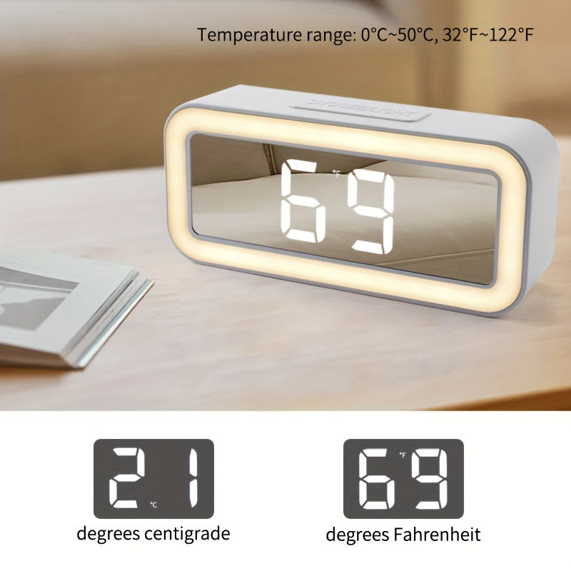 MirrorTime - Digital Alarm Clock with Mirror Display