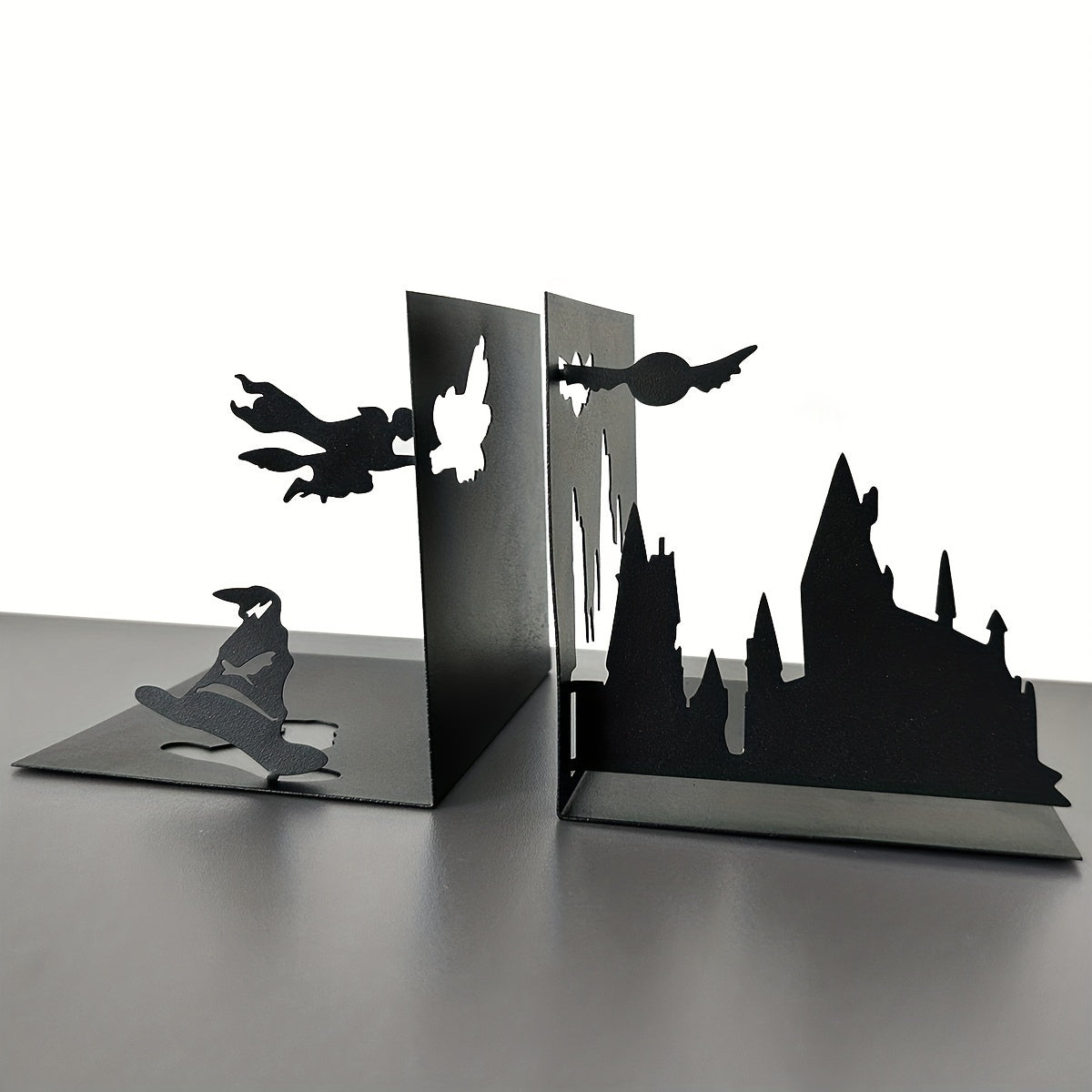 Contemporary Metal Boekensteun - Decoratieve Boekenhouder voor Thuis en Feestdagen