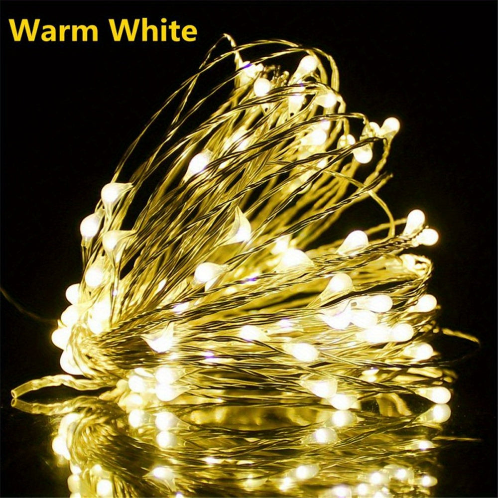 TwinkleWire - Guirnalda de luces LED de cobre USB, decoración multicolor