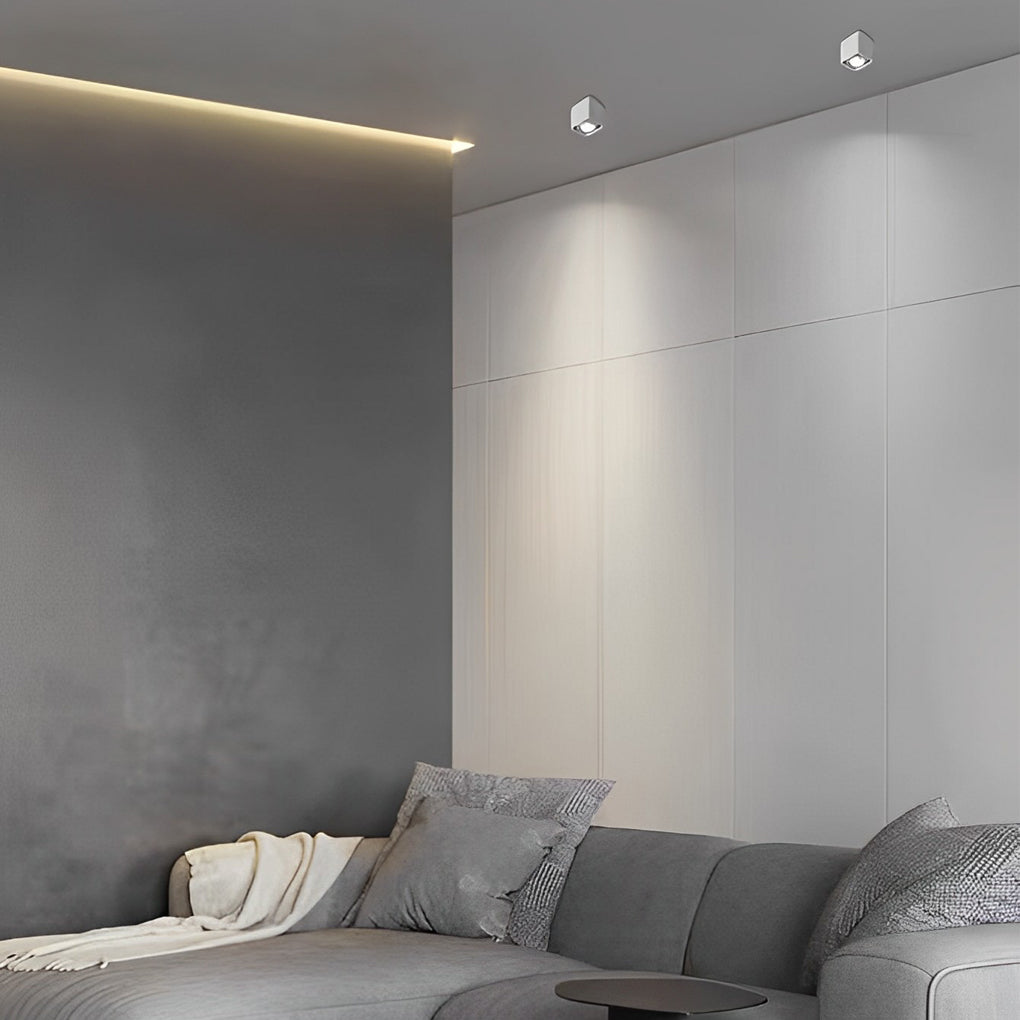 FlexiSquare - Lampada da soffitto a LED dimmerabile con testa quadrata regolabile