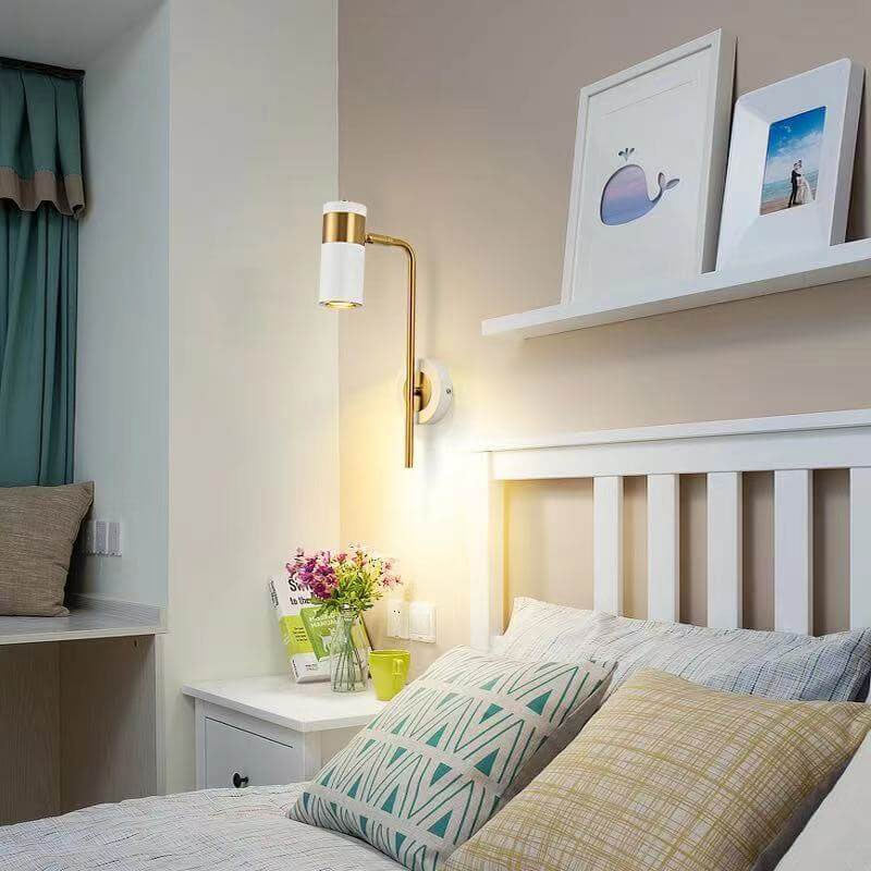 Candeeiro de parede LED giratório minimalista moderno em ferro