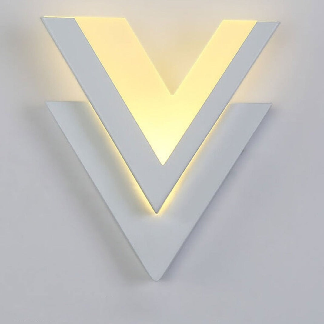 Lámpara de pared LED minimalista en forma de V
