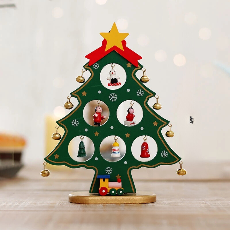 ElegantBoom - Wooden Christmas Decoration for Desk