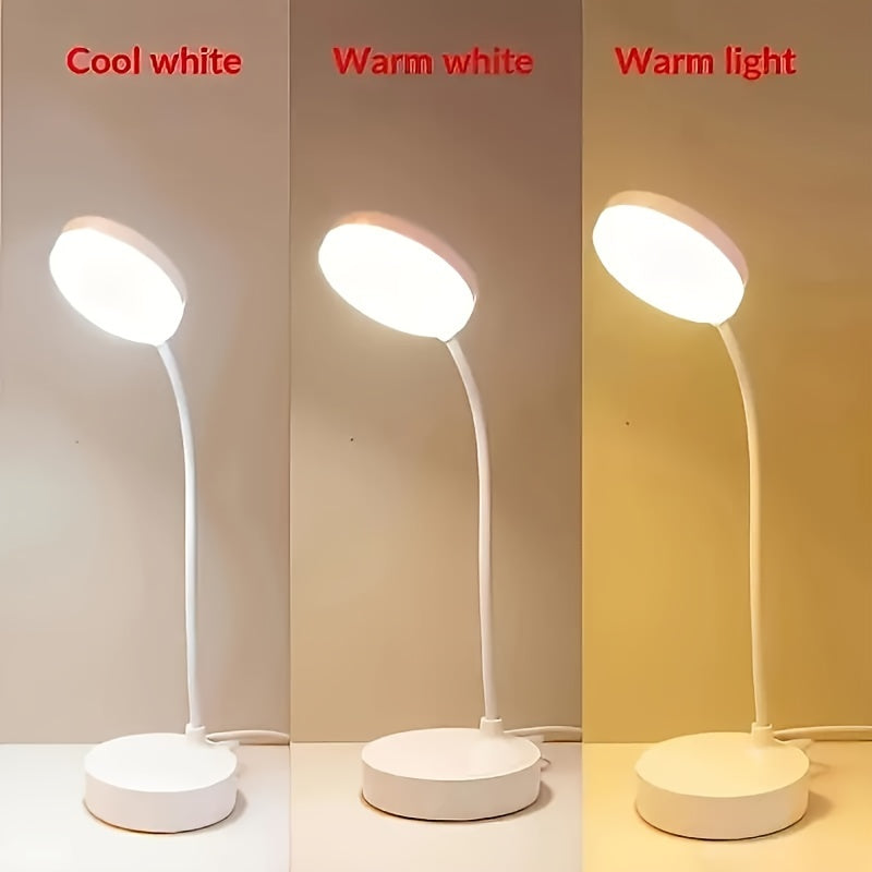 FlexiLight - Lampada da scrivania LED con dimmer a 3 livelli e alimentazione USB