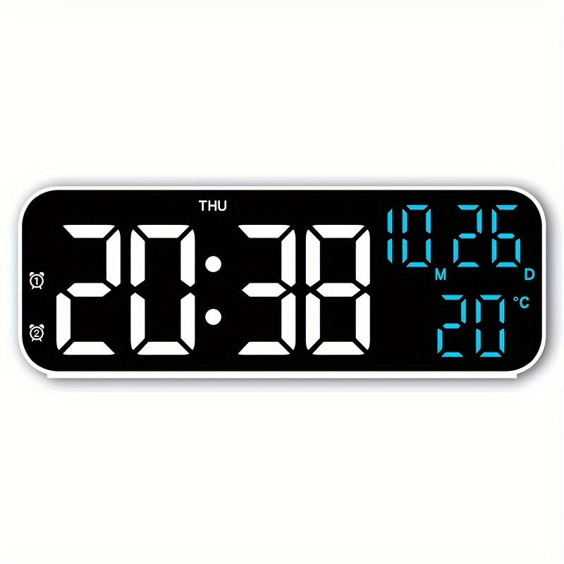 DeskTime - Orologio da tavolo digitale USB con visualizzazione di data e temperatura