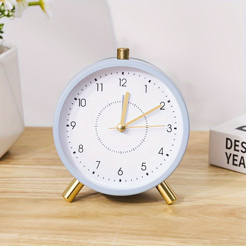 TimeSphere - Stylish Metal Alarm Clock with Night Light
