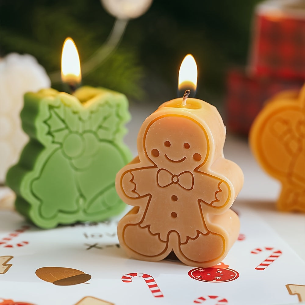 AromaGift - Set di 4 Candele Aromaterapia a Tema Natalizio