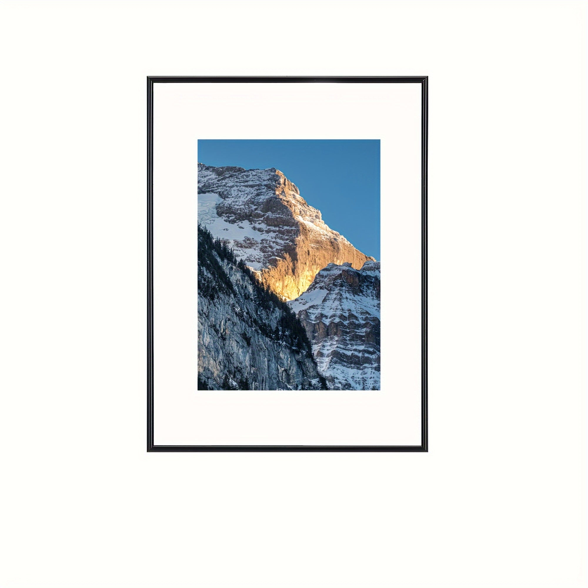 1 Peça/3 Peças - Moldura para Fotografia 30,48x45,72 cm - Moldura Clássica para Exposição na Parede e na Mesa - Preta sem Imagem