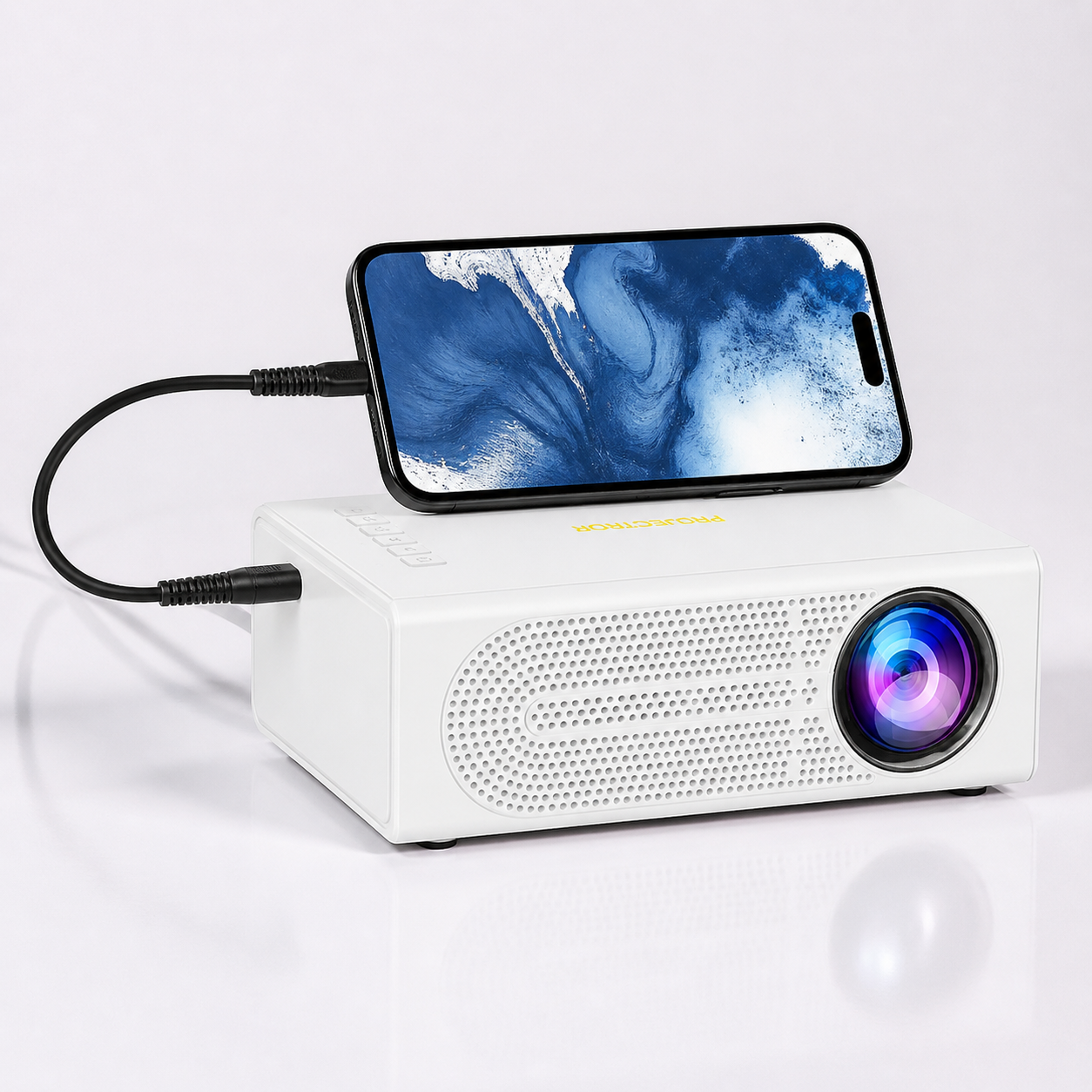 Mini proyector WK HD USB portátil cine en casa