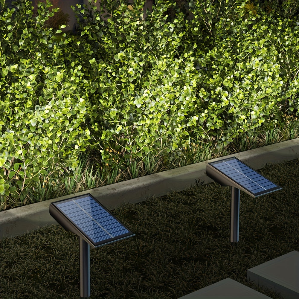 SolarSpot - Iluminação Solar para Relvado com 9 Lâmpadas LED para Jardim e Paisagem