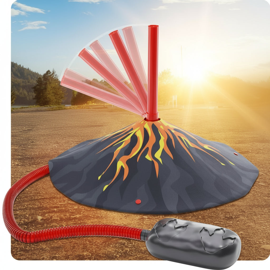Kids Dino Rocket Launcher Interactive Outdoor Toy