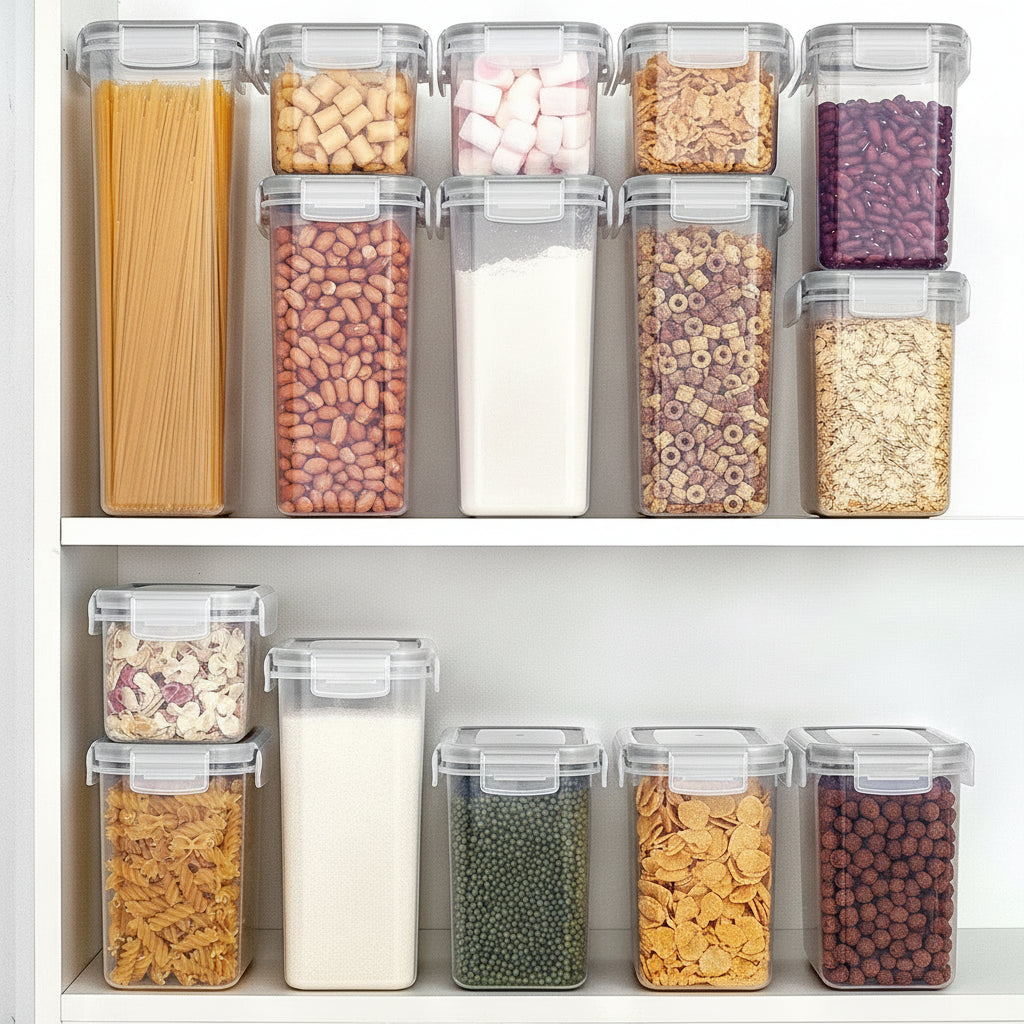 Storage Container Set Airtight Stackable Storage Boxes