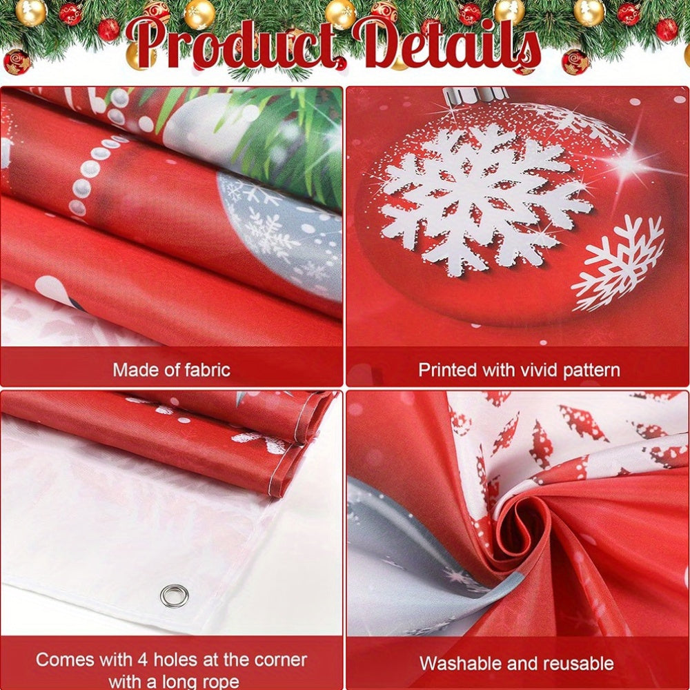 Holiday Newspaper - Festive Polyester Snowman Wreath for Door Decoration