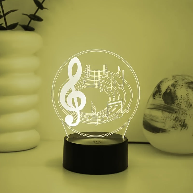 MusicLight - Modern Acrylic Table Lamp with Touch Control and USB Connection