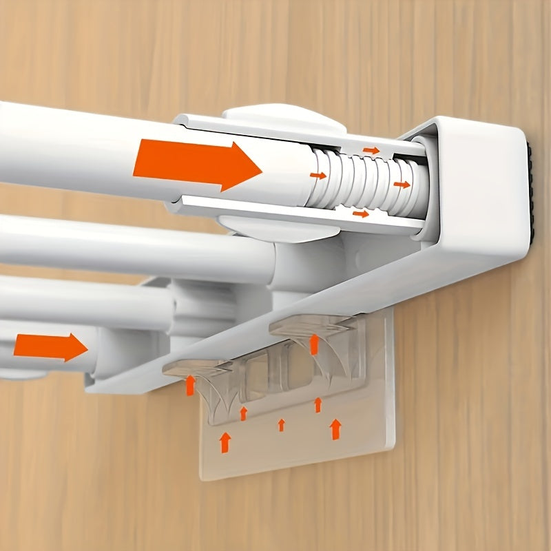 FlexRack - Adjustable Wall-Mounted Storage Rack with Retractable Technology