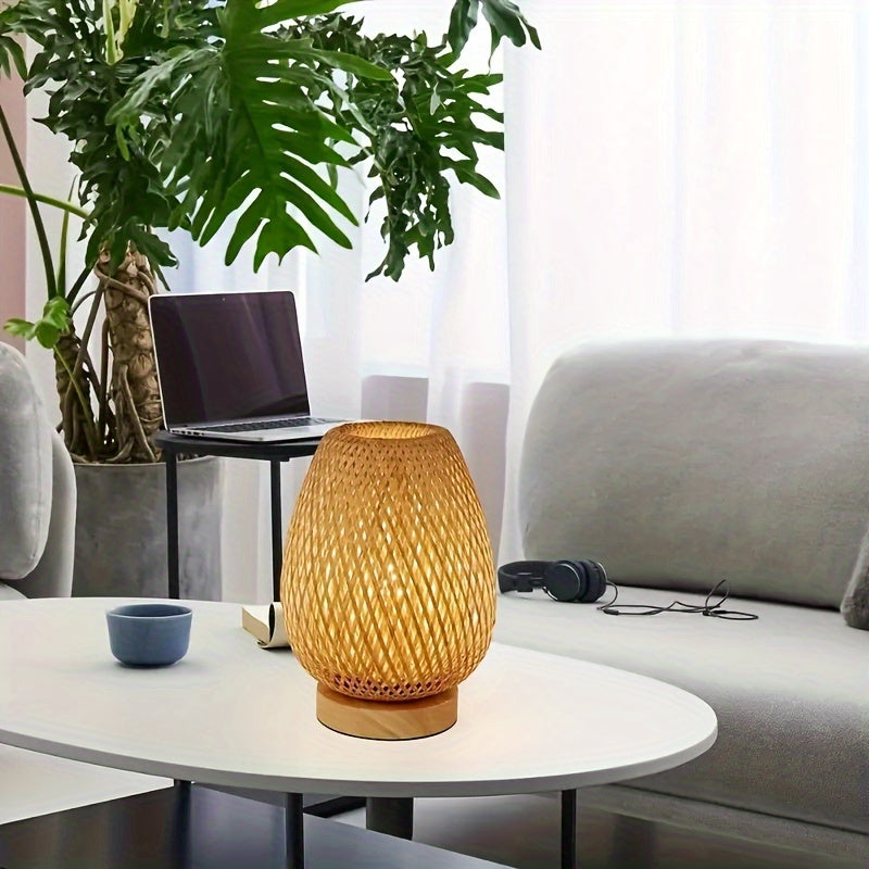 BamboeLicht - Handmade LED Table Lamp with USB Connection