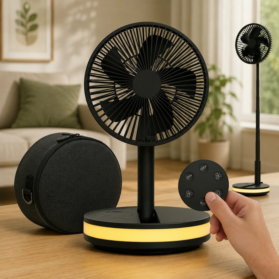 Rechargeable USB Portable Table Fan with Remote Control