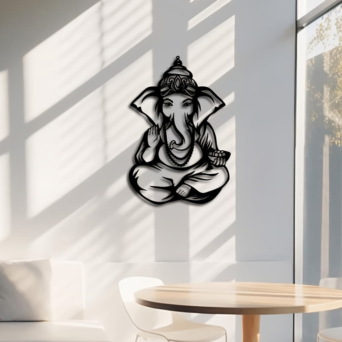 GaneshaDecor - IJzeren Ganesha Muurkunst