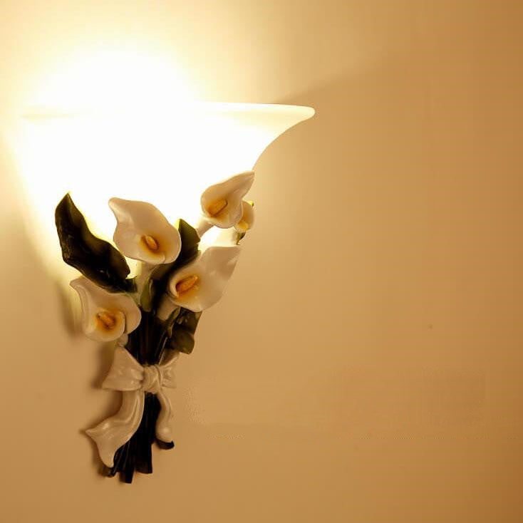 BloomLight - Lámpara de pared con 1 brazo y forma de arbusto de flores