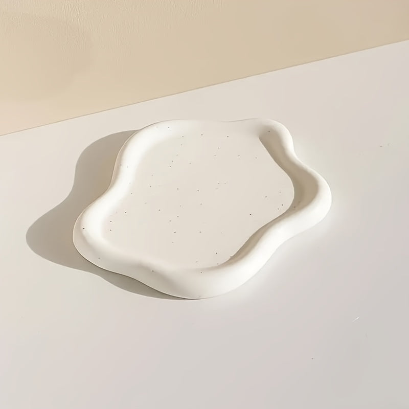 CloudTray - White Cloud-Shaped Ceramic Jewelry Tray | For Rings & Earrings