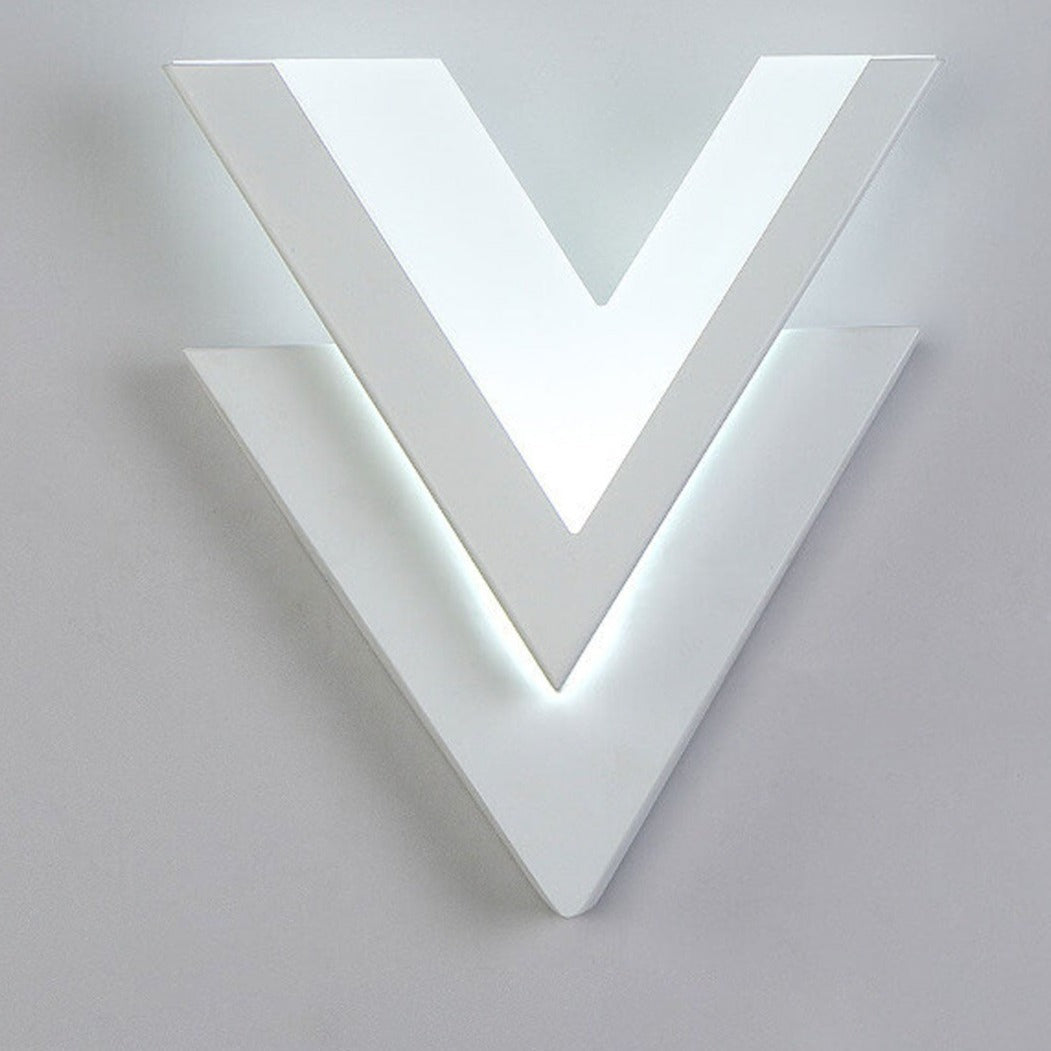 Lámpara de pared LED minimalista en forma de V
