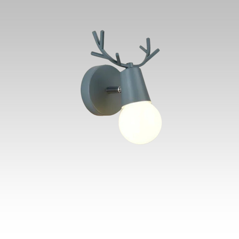 AntlerGlow - Modern Adjustable Children's Room Wall Lamp