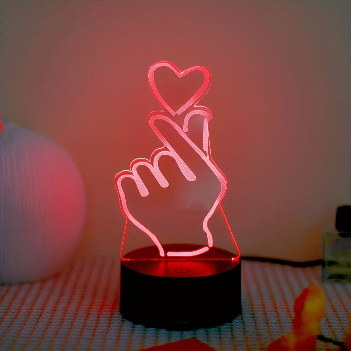 IllumiHeart - 7-color LED Night Light with Touch Control
