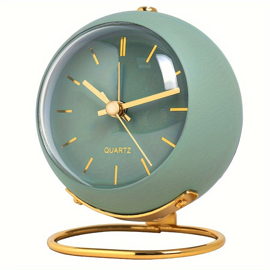 EleganceTime - Sveglia al quarzo elegante con cornice in metallo