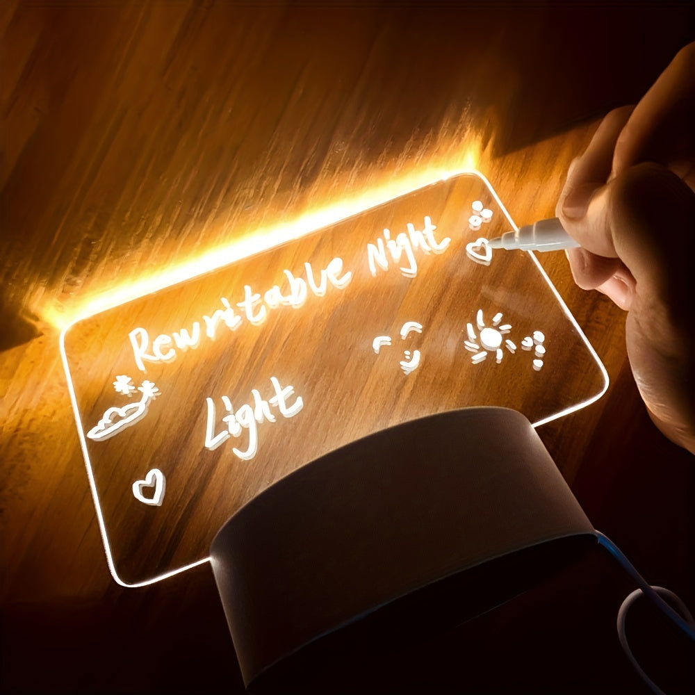 NoteGlow - LED Notice Board Night Light with USB Power Supply