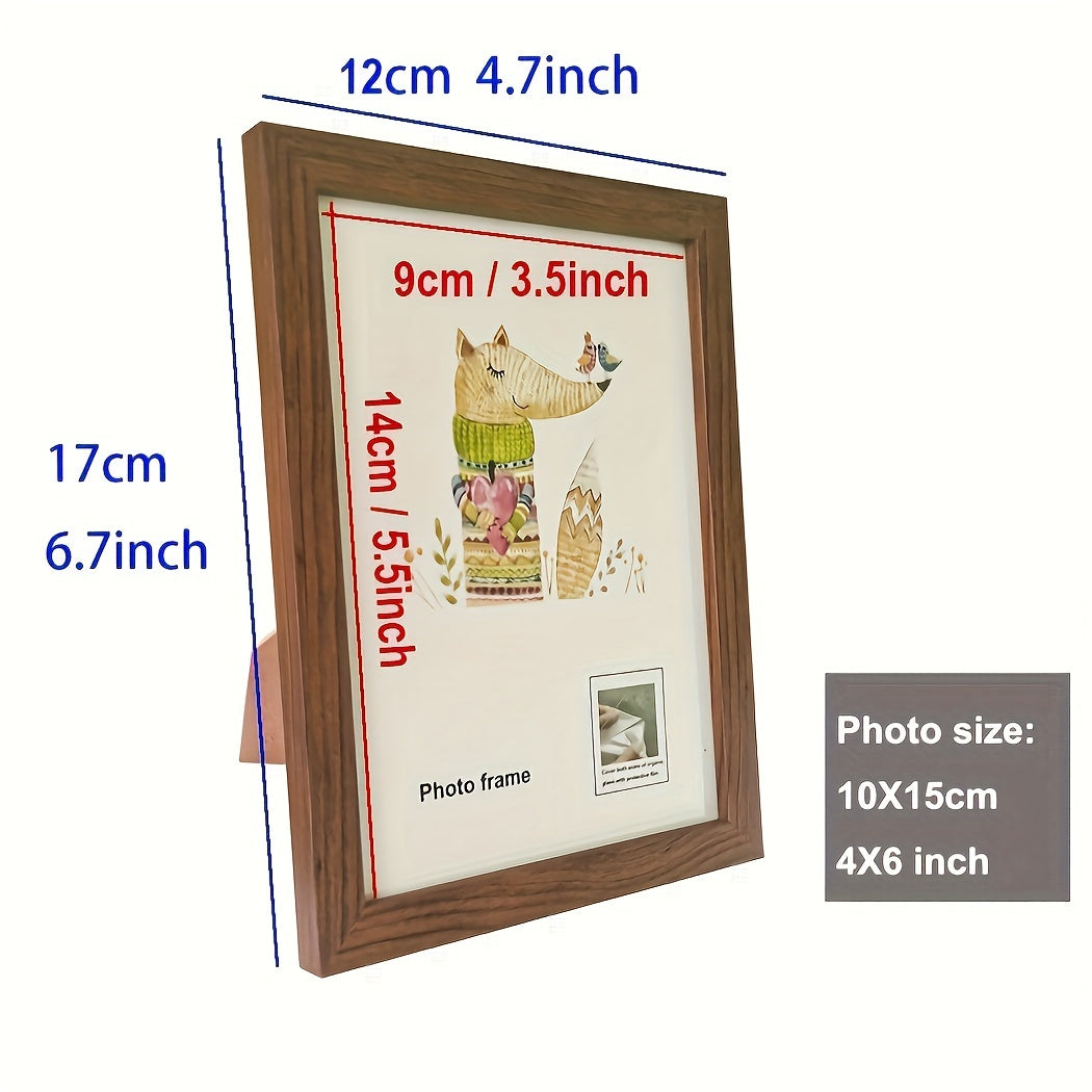 Cornice Fotografica Classica in Legno - Espositore Verticale Allungato per Singola Foto - 1 Pezzo Elegante Cornice in Legno Senza Uso di Elettricità