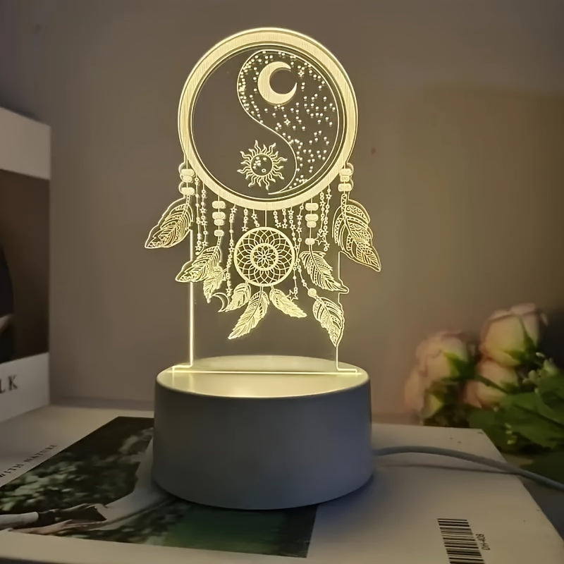 DreamLight - 3D Dreamcatcher LED Table Lamp