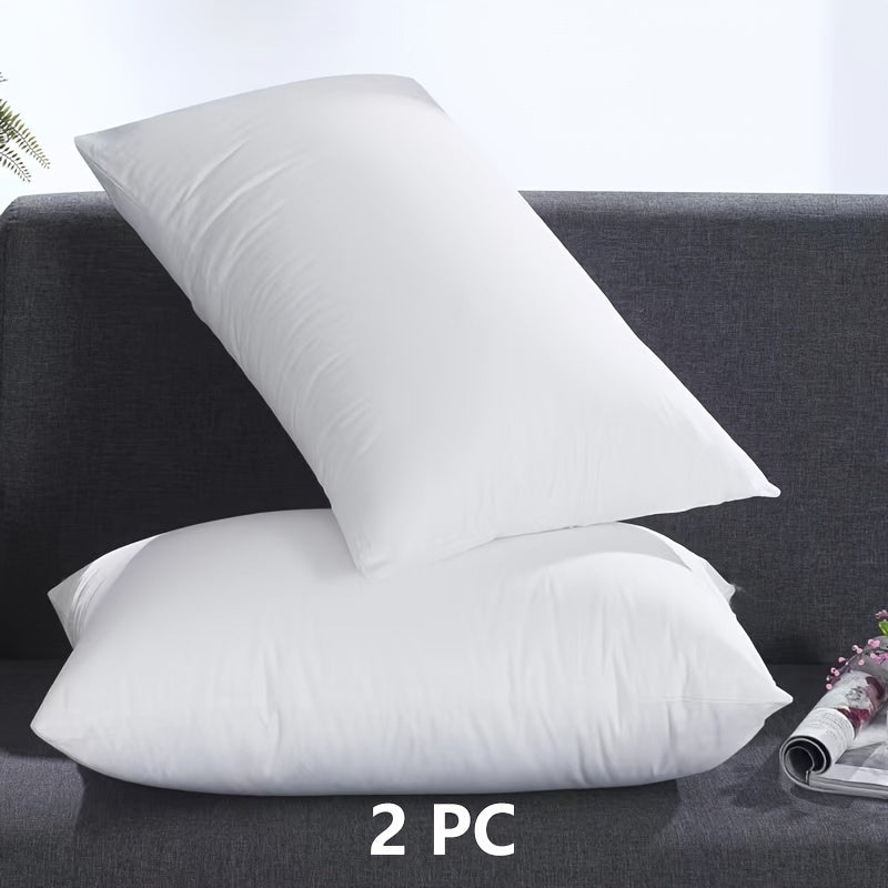 2 Pezzi Cuscino da Letto - Cuscino Morbido e Traspirante con Fodera in Cotone al 100%, Adatto per Camera da Letto e Hotel