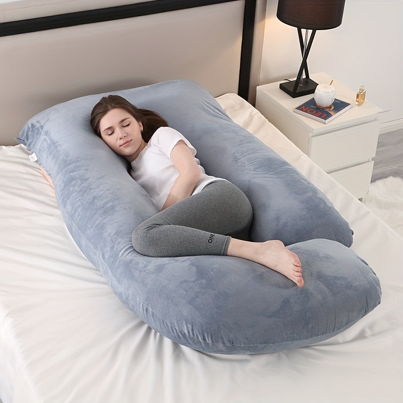 Cool J-shaped Pregnancy Pillow - Perfect Support for Pregnant Mothers, Gift for Christmas, Halloween, and Thanksgiving