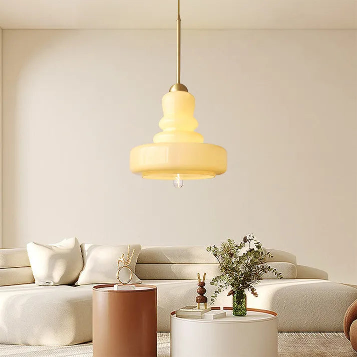 GlassElegance - Stylish Glass Pendant Lamp for Living Room and Kitchen