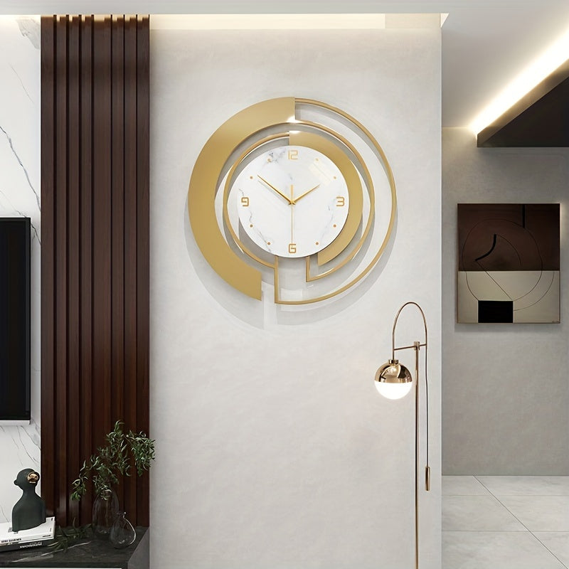 LuxuryTime - Moderne Metalen Wandklok, 18 Inch