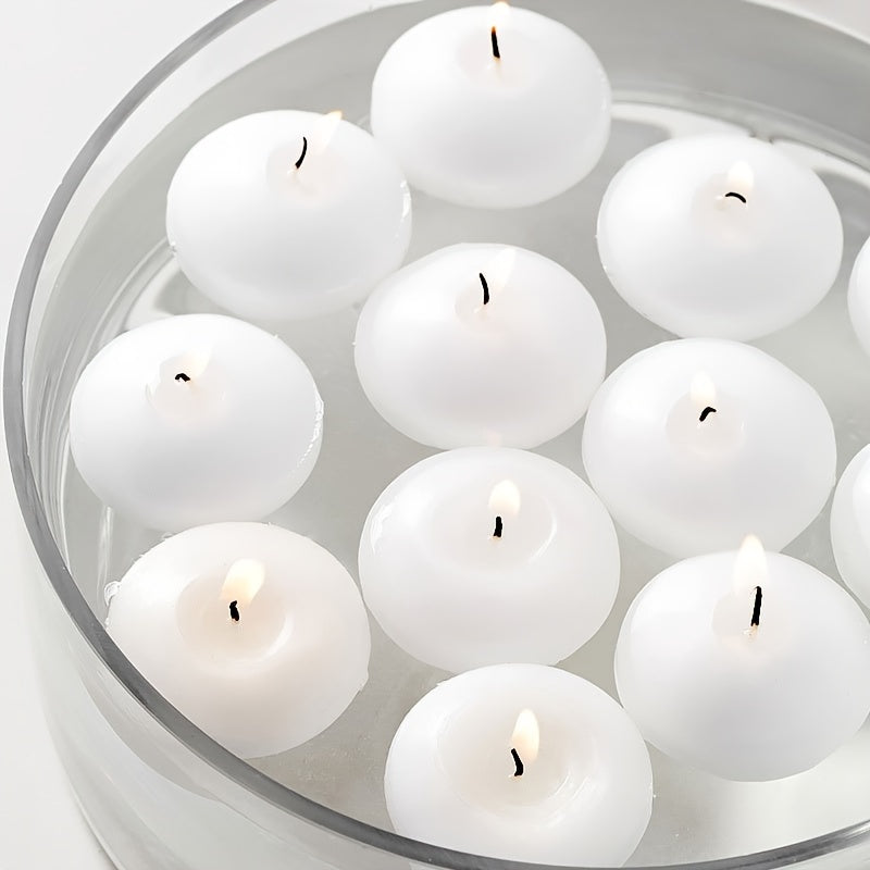 40 Unidades de Velas Flutuantes Premium - Ideal para Casamentos e Ocasiões Especiais | Sem Fumo, Cera de Parafina Natural