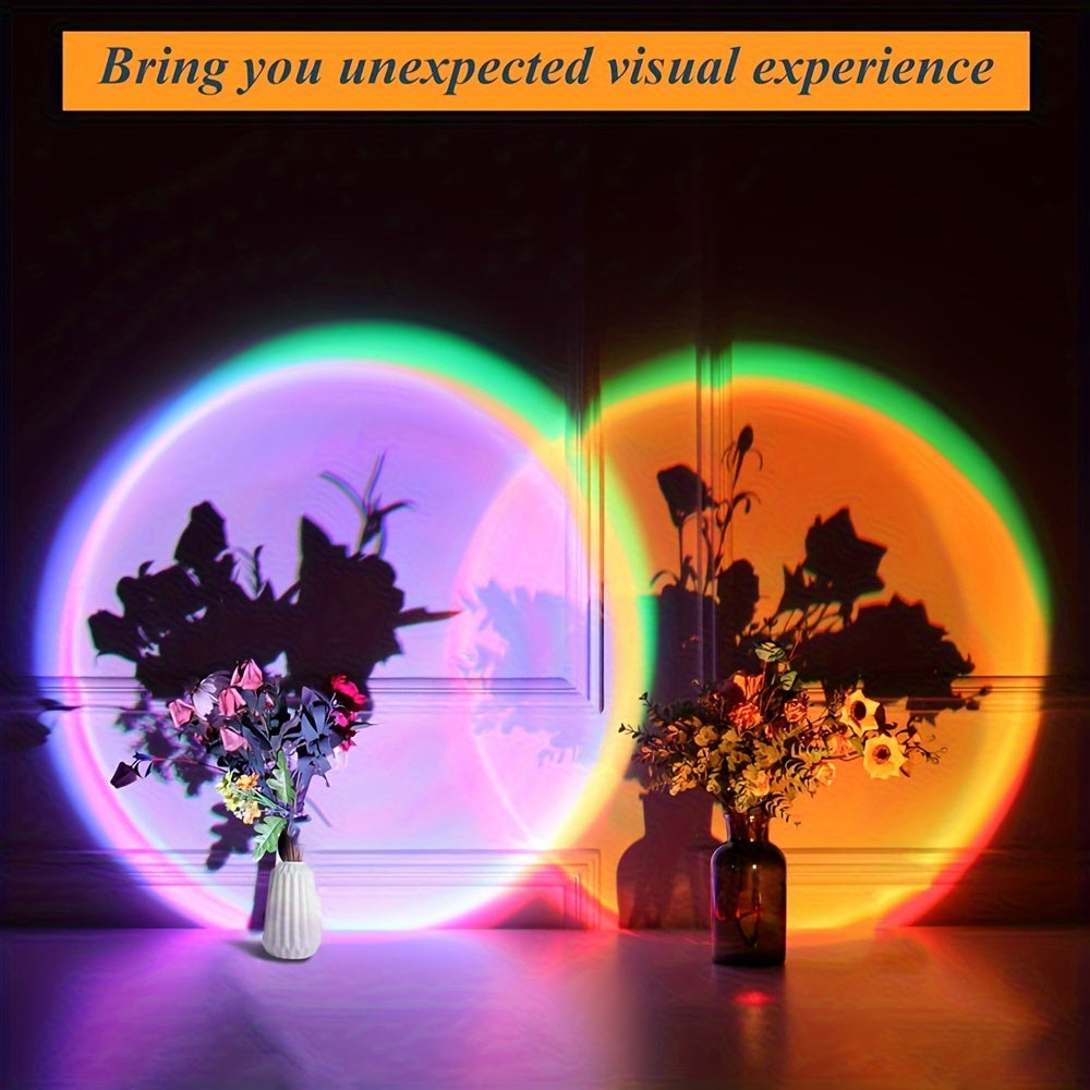 SunGlow - Sunset Projectile Lamp with 16 Colors and Remote Control