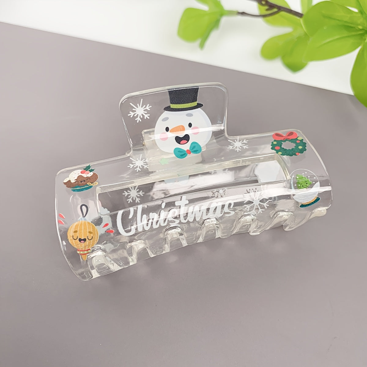 XmasClip - Cute Christmas Hair Clip in Acrylic