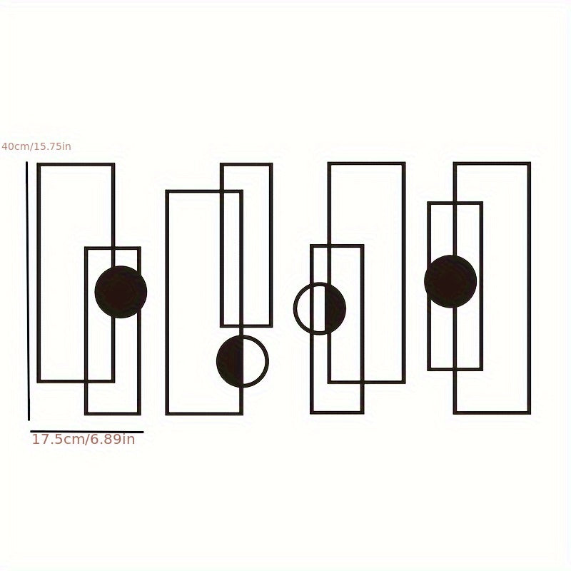 FashionLines - 4-piece Fashion-Themed Metal Wall Art