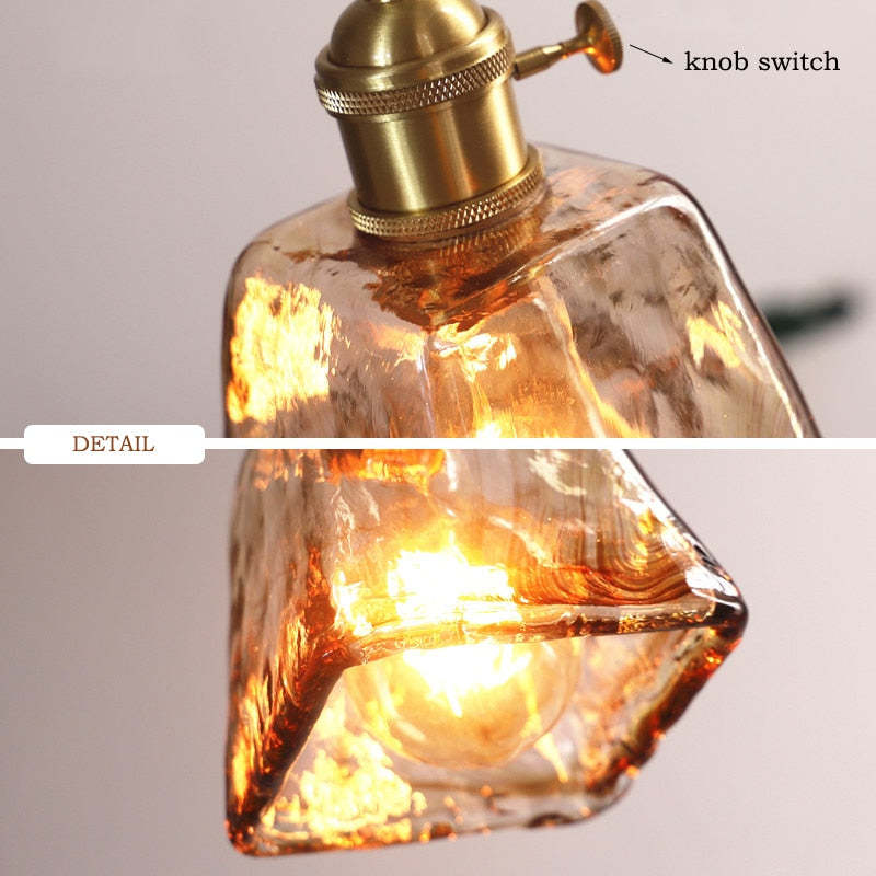 Eloise Vintage Lampade da Soffitto LED in Metallo Dorato e Vetro per Camera da Letto, Soggiorno, Sala da Pranzo