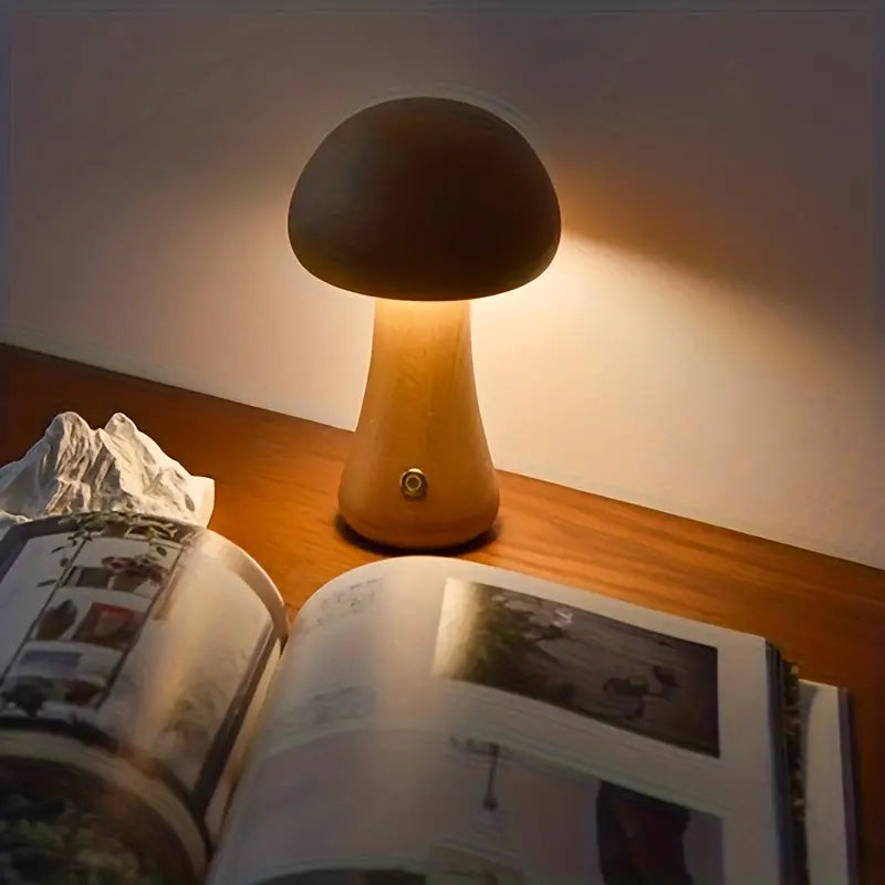 GloedGilde - Crea un'illuminazione suggestiva con lo stile fungo Bella lampada da tavolo di GloedGilde