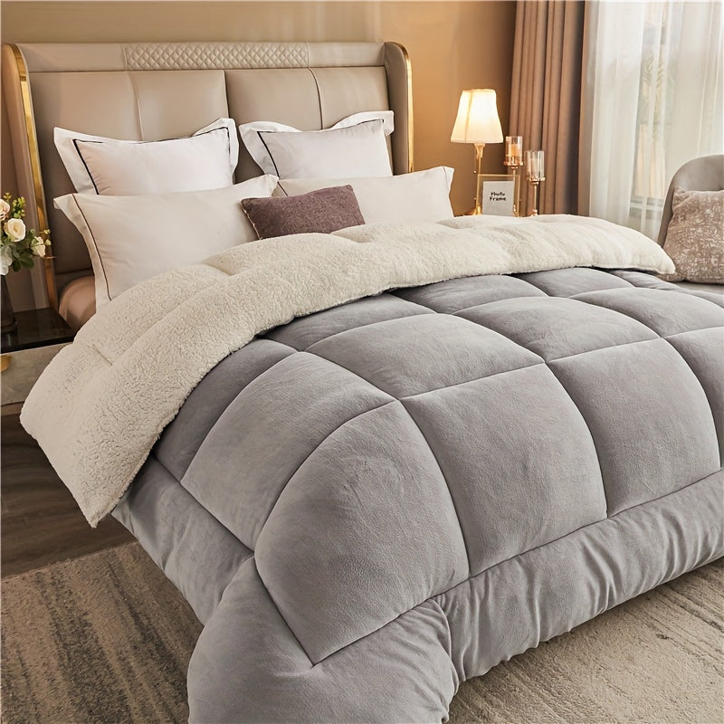 Edredón cálido de tres capas - Colcha gruesa para otoño e invierno, ideal para dormitorio o habitación de estudiante