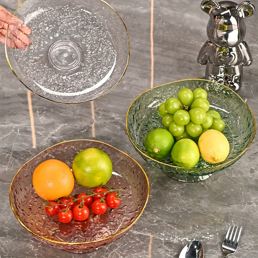 ClearServe-Fruitkom - Recipiente Transparente em PET com Saída para Petiscos